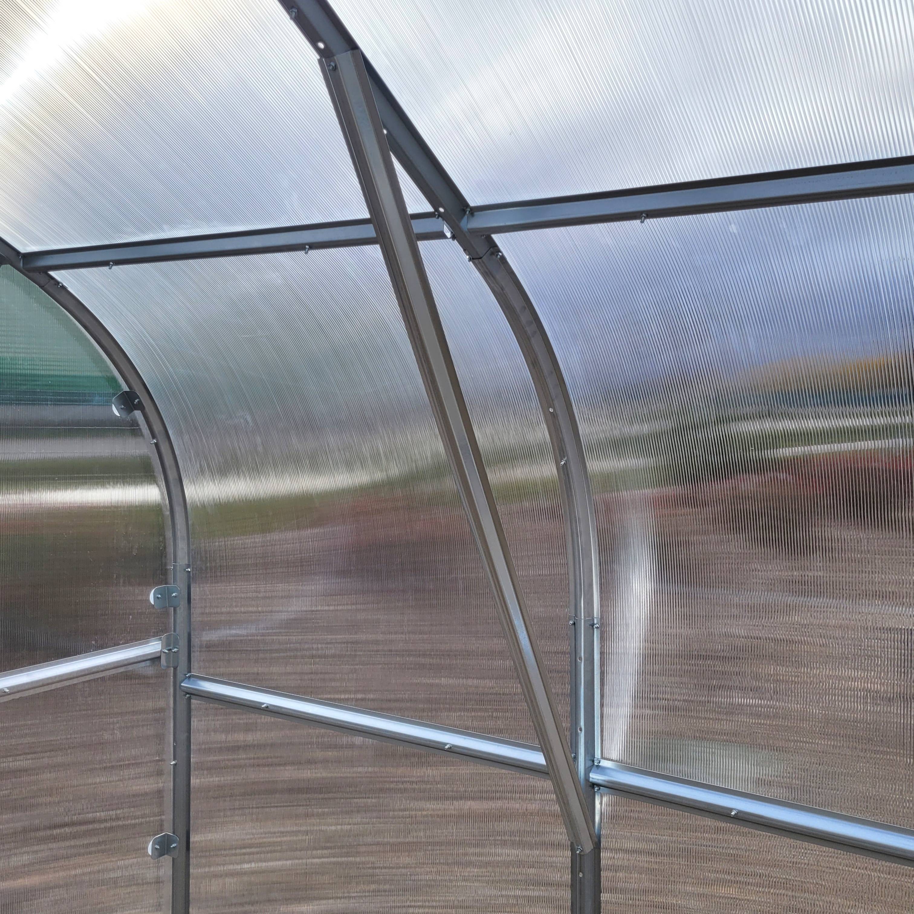Serre KLASIKA*DROP 5m2, 2,5m x 2m, 6 mm avec revêtement en polycarbonate - Image 4