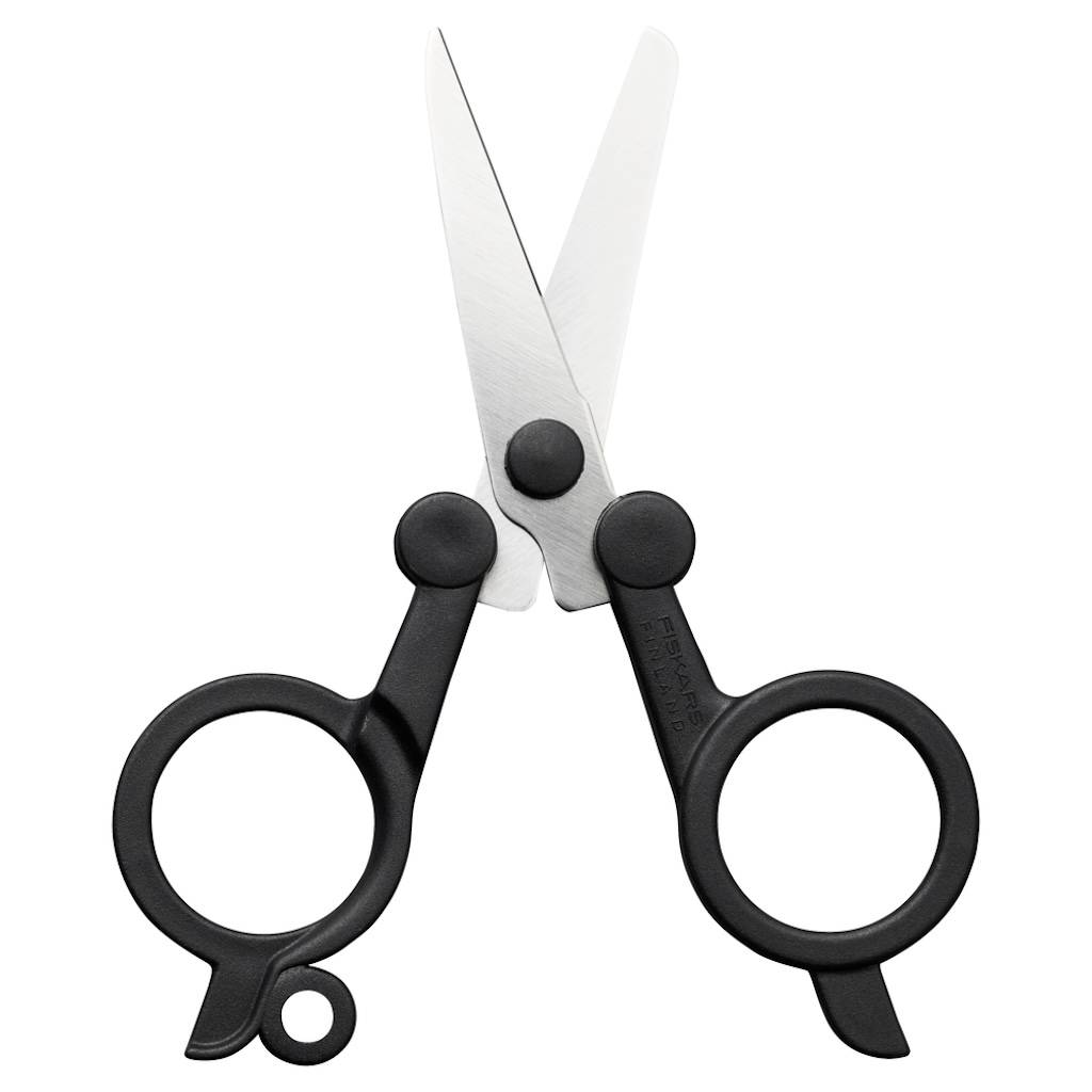 Fiskars - Ciseaux de voyage pliables - ReNew ambidextres - découpe compacte et sécurisée - Image 2