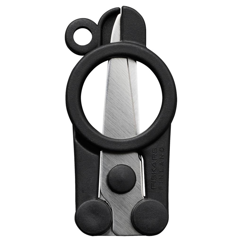 Fiskars - Ciseaux de voyage pliables - ReNew ambidextres - découpe compacte et sécurisée - Image 3