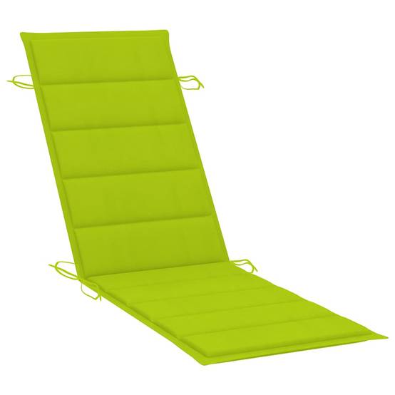 Chaise longue | Transat | Bain de soleil de jardin avec table et coussin Bois d'acacia - Image 5