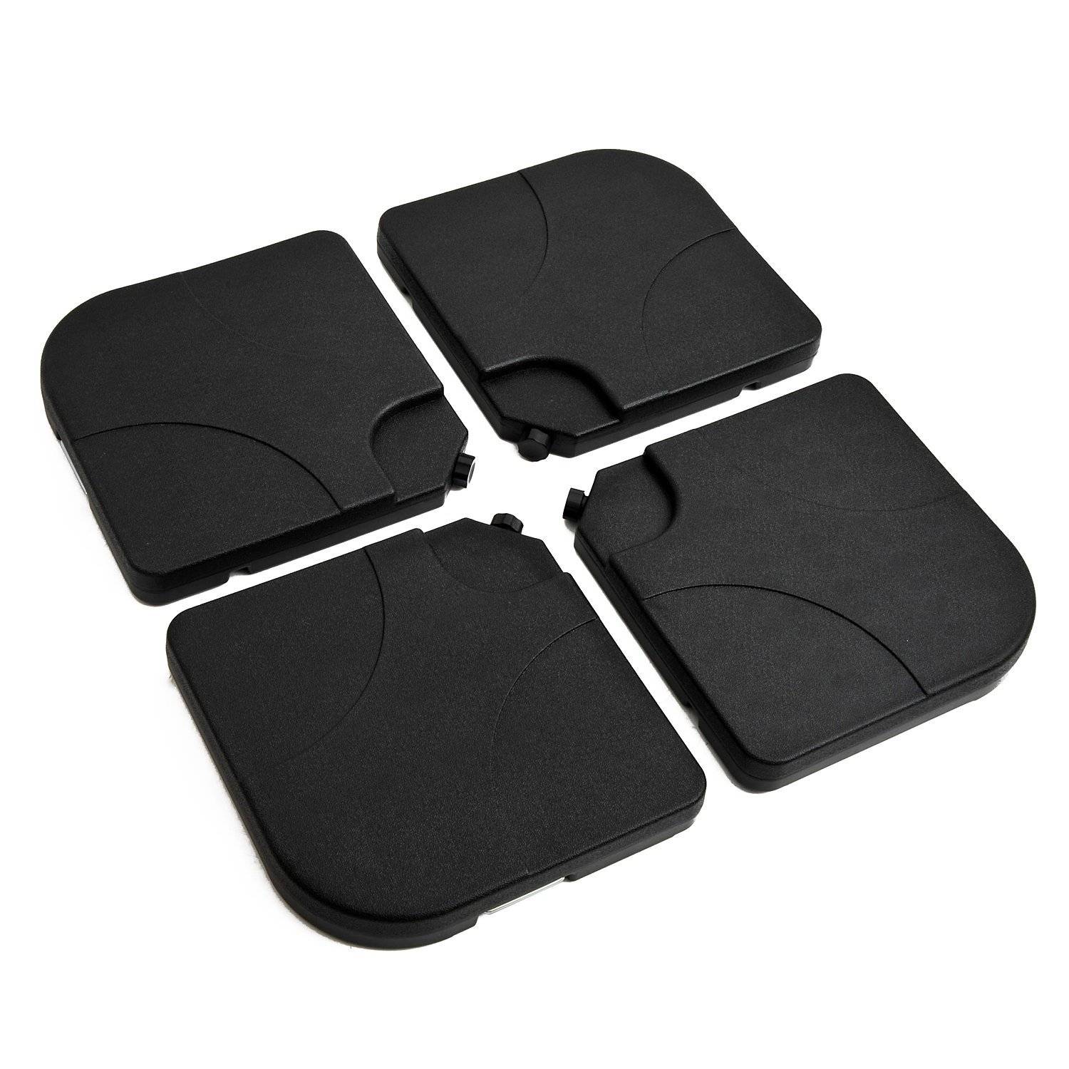 Set de 4 bases de parasol de jardin en plastique 50 × 50 × 7,5 cm - Image 2