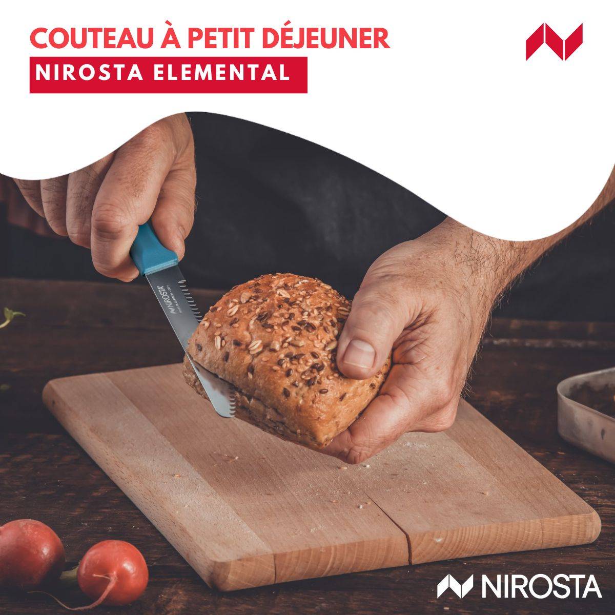 Couteau petit-déjeuner 22,5 cm Nirosta Elemental - Image 2