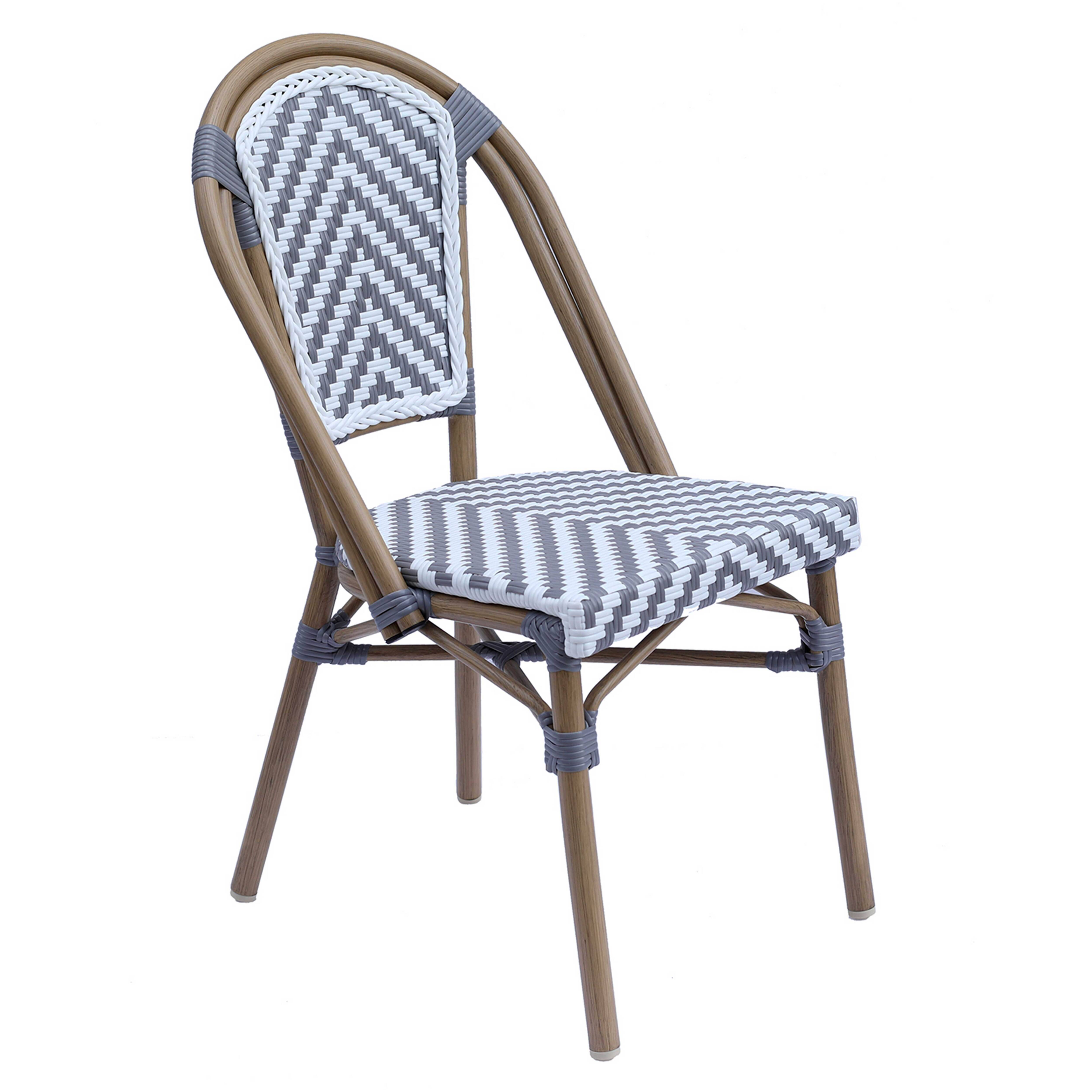 Oviala - Chaise de terrasse en aluminium et rotin synthétique Auteuil - Oviala - Image 1