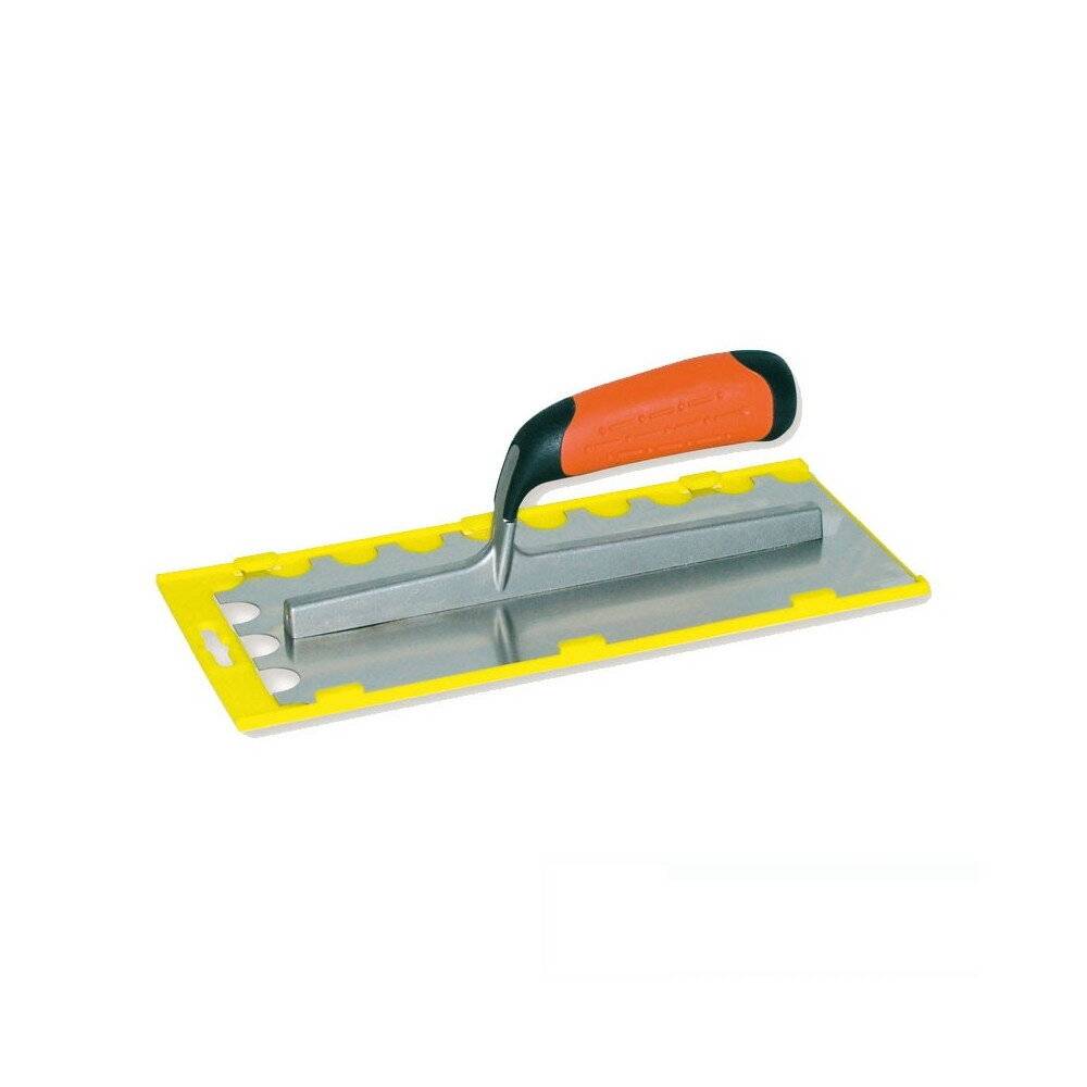 Platoir denté 1/2 rond inox/bi-mat Mondelin 28x12cm - Image 1