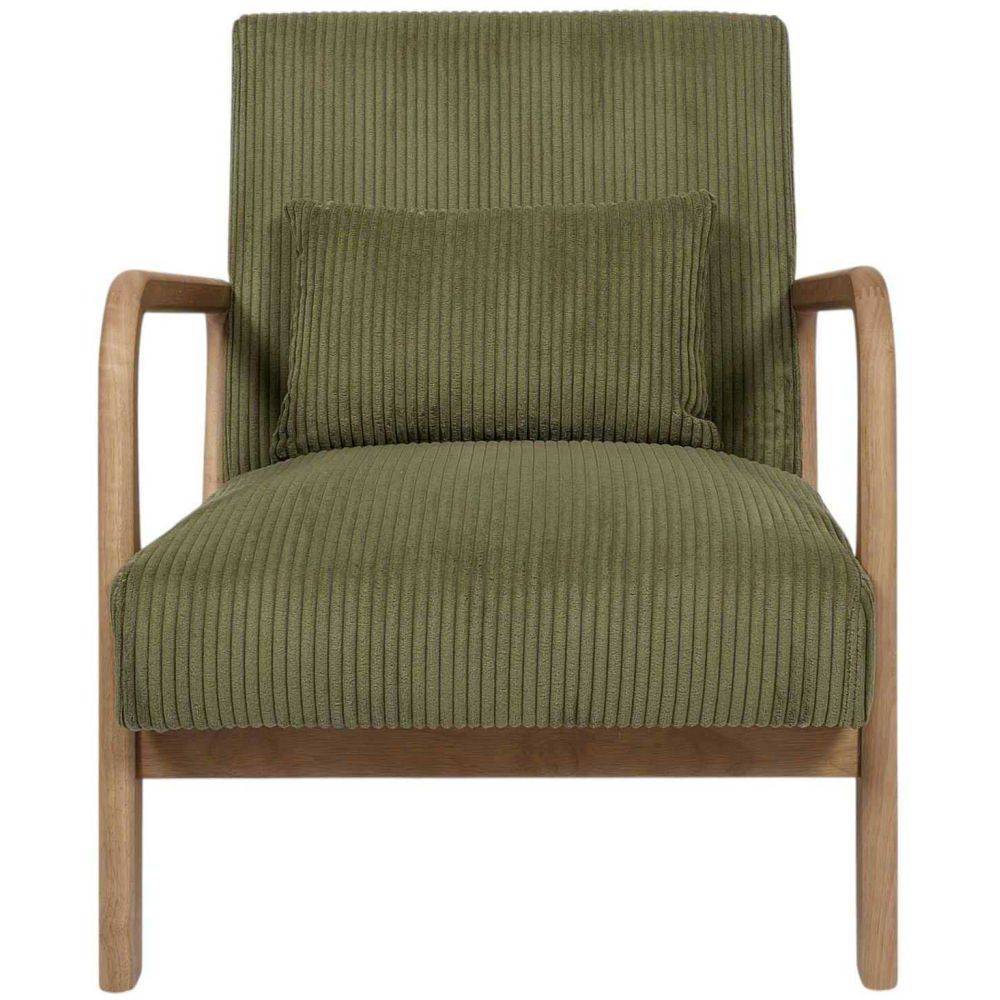 The Home Deco Factory - Fauteuil en velours côtelé Scott - Image 3