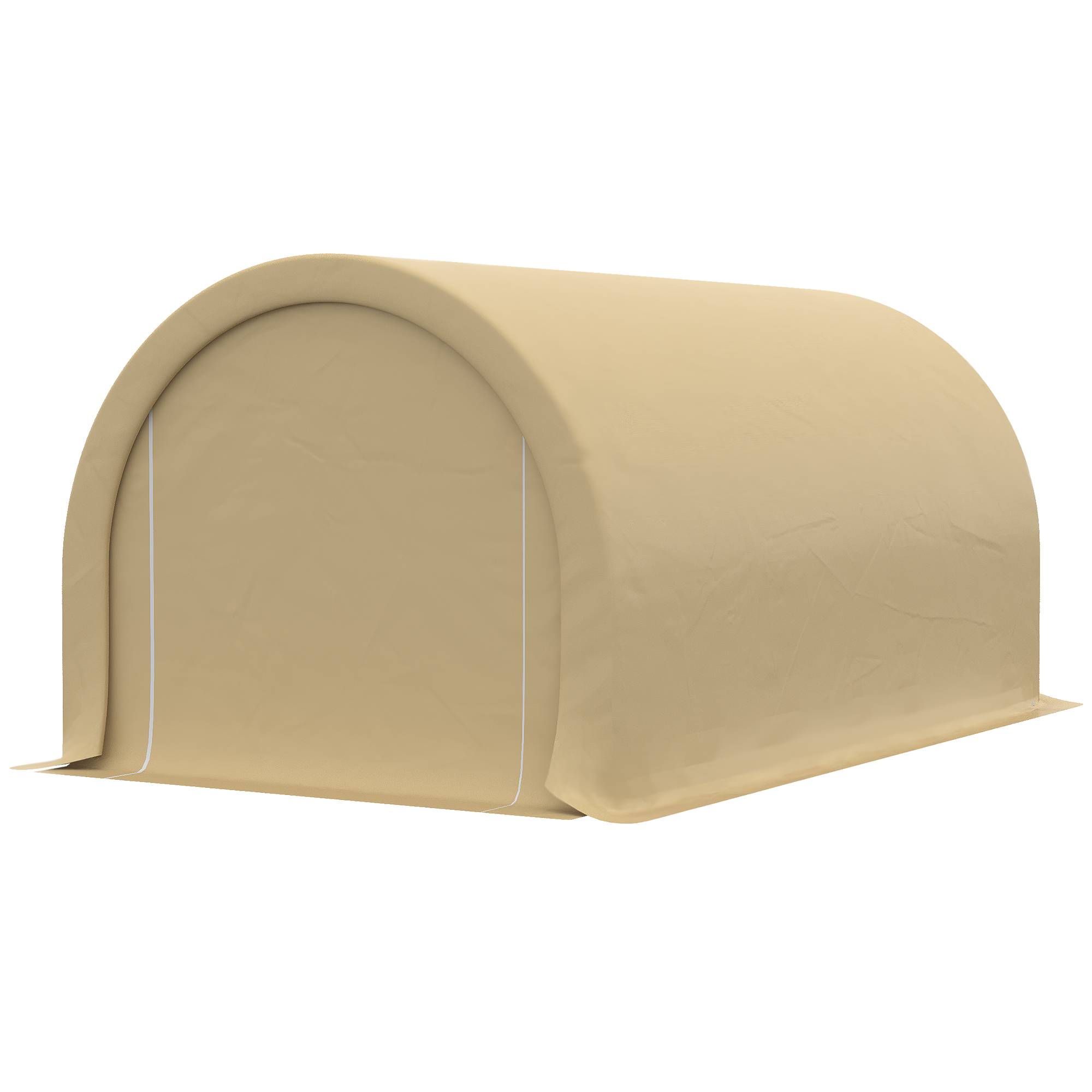 Abri de jardin ouvert acier beige 500 x 300 x 240 cm - PANGIVO - Image 2