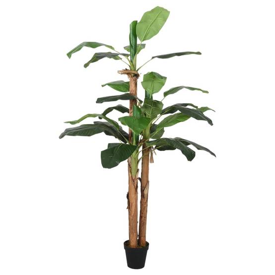 Bananier artificiel PEVA et bambou vert 80 x 80 x 180 cm - PANGIVO - Image 2