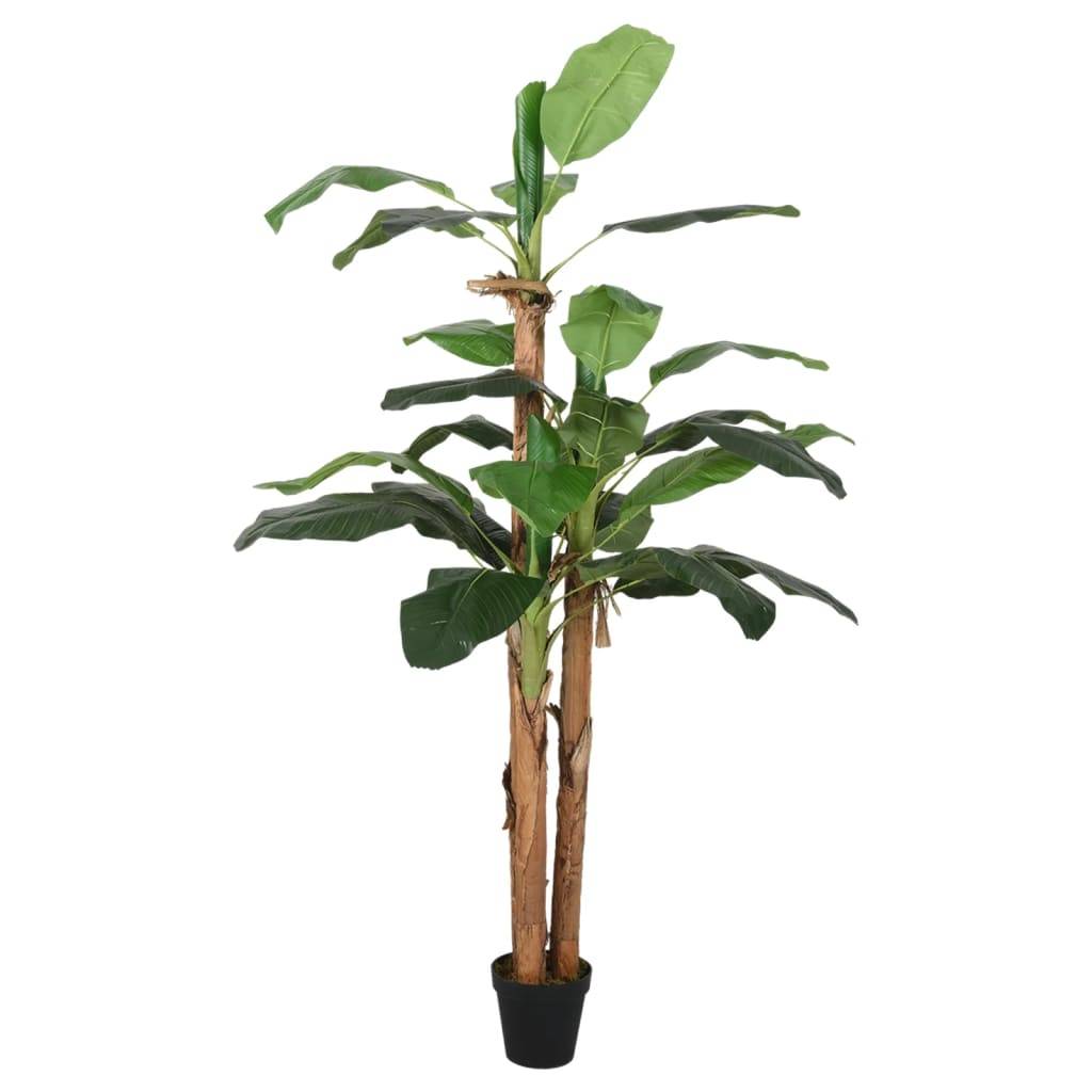 Bananier artificiel PEVA et bambou vert 80 x 80 x 180 cm - PANGIVO - Image 2