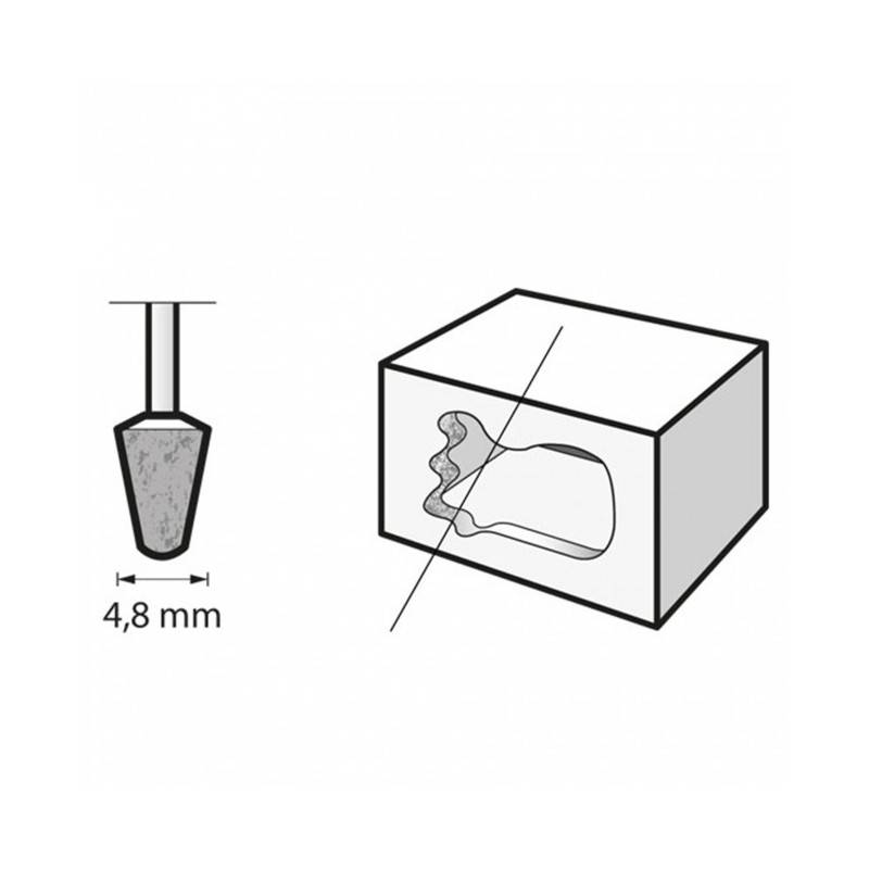 Meule à rectifier en carbure de silicium 4,8mm DREMEL (x3) - Image 2
