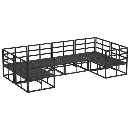 ComfortXL - Petit Salon de Jardin en Aluminium 6 Pièces Compact Pour Balcon et Terrasse Noir – ComfortXL Outdoor Living - Image 7