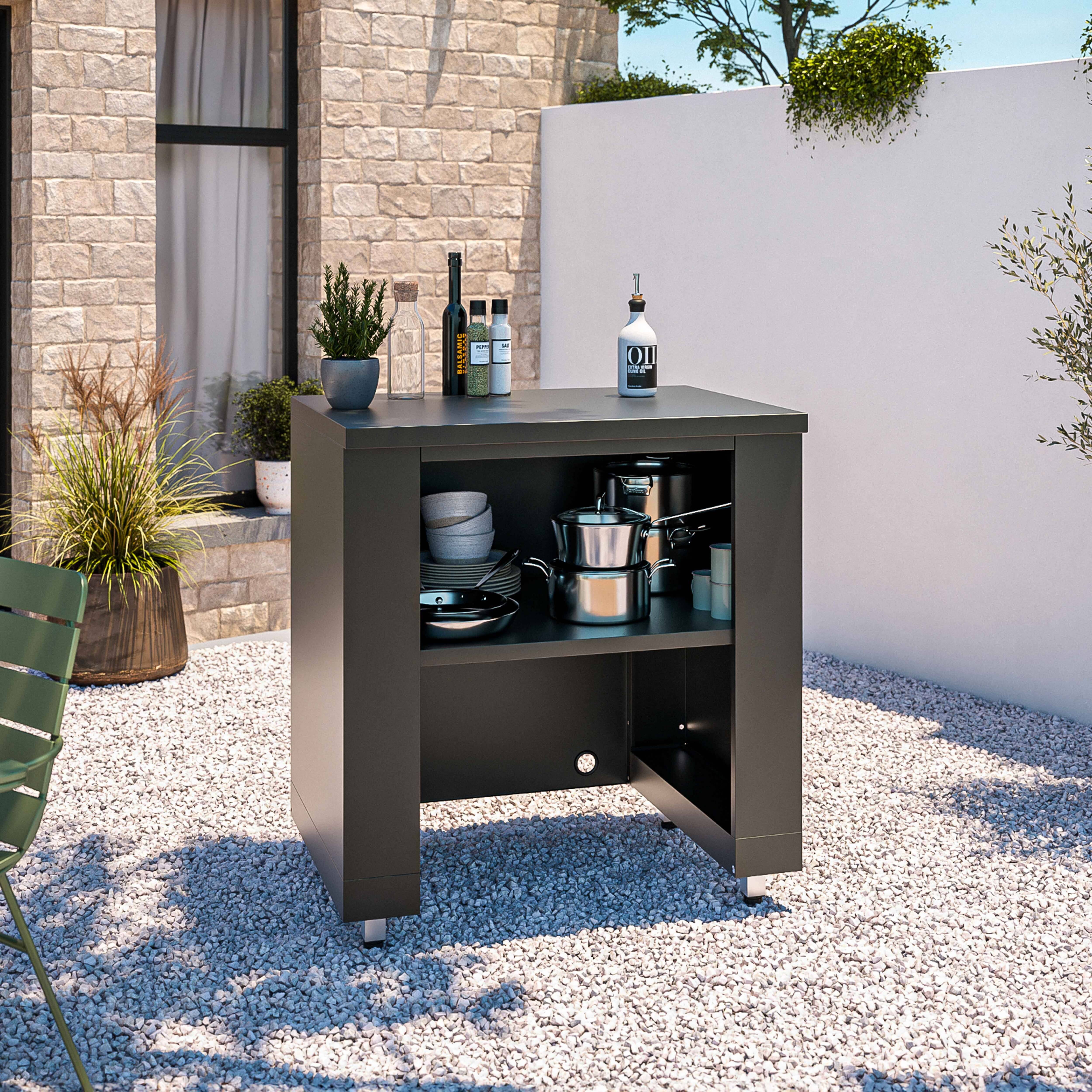 Oviala - Cuisine d'extérieur 3 modules avec barbecue Memphis - Oviala - Image 3
