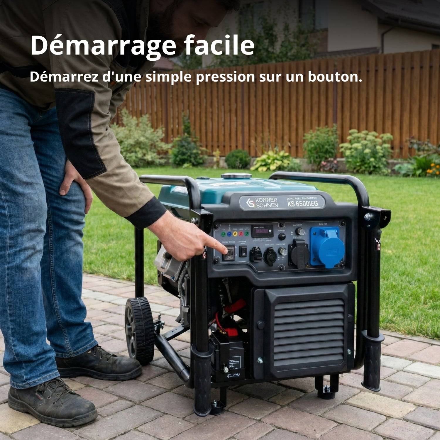 Groupe électrogène Inverter KS 6500iEG (Essence/Gaz) - Image 4