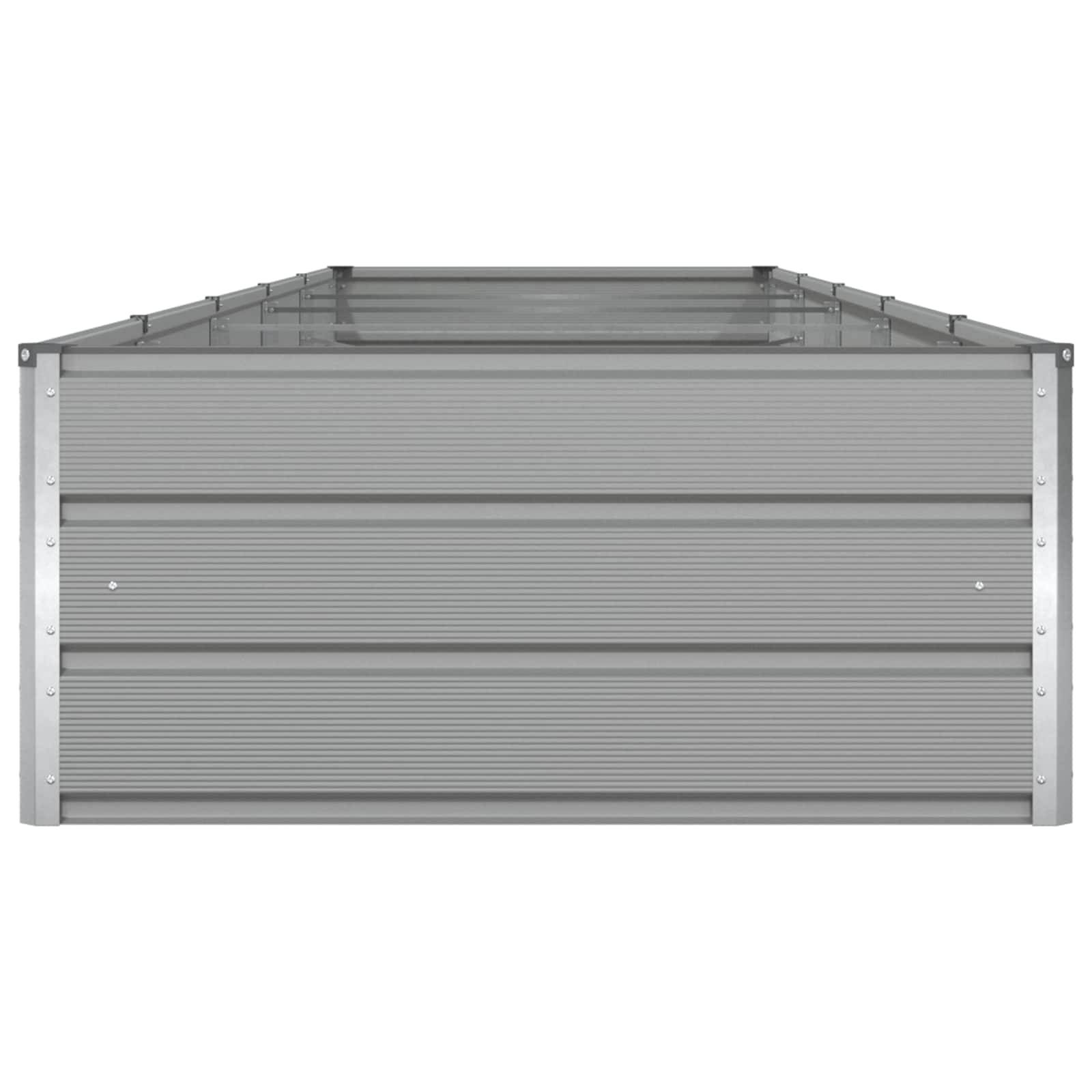 Jardinière Acier galvanisé Gris clair 480 x 100 x 45 cm - PANGIVO - Image 6