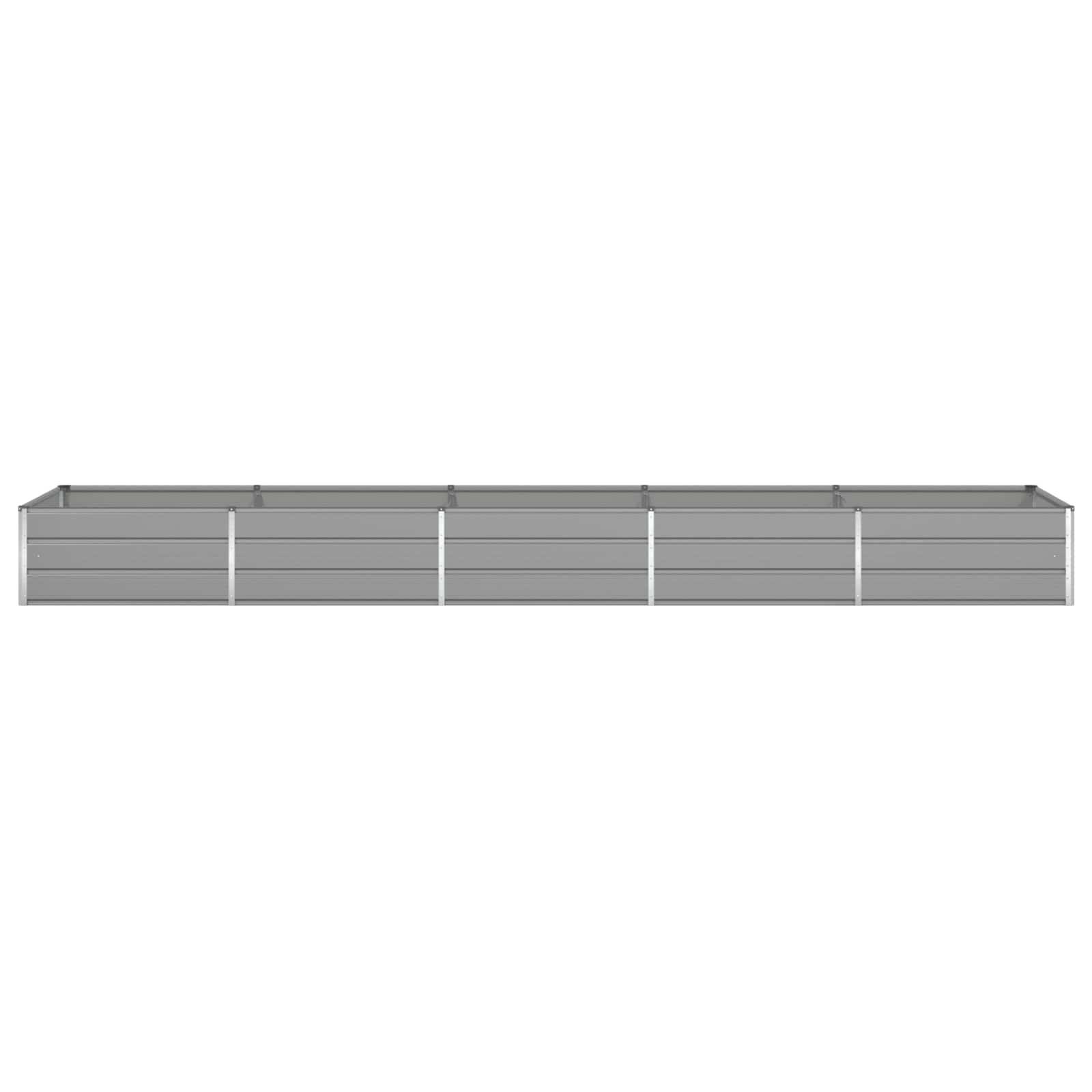Jardinière Acier galvanisé Gris clair 480 x 100 x 45 cm - PANGIVO - Image 5