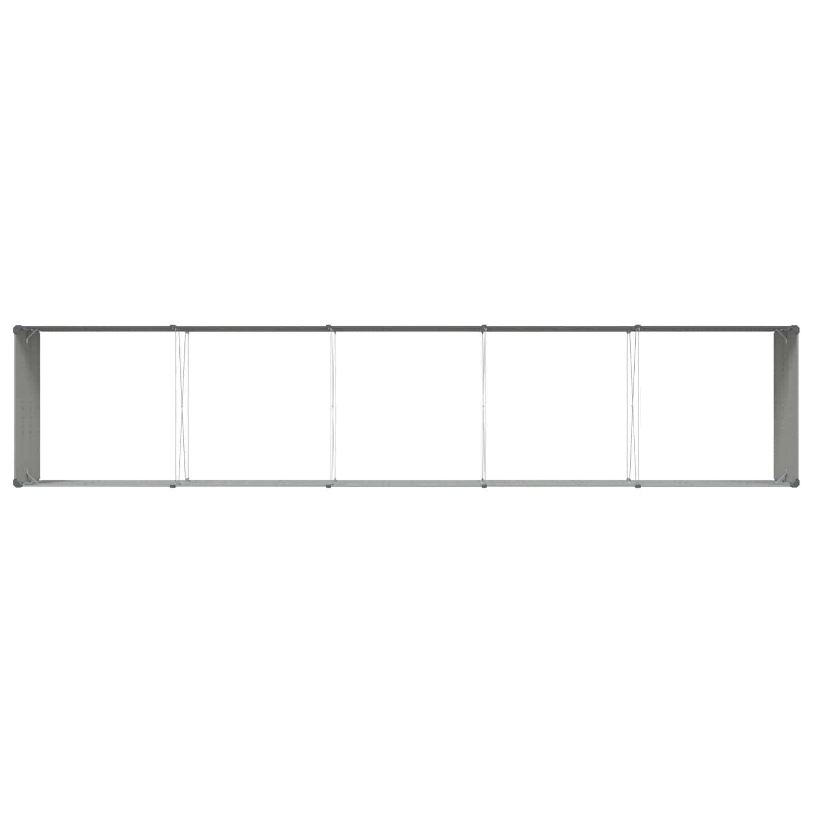Jardinière Acier galvanisé Gris clair 480 x 100 x 45 cm - PANGIVO - Image 7