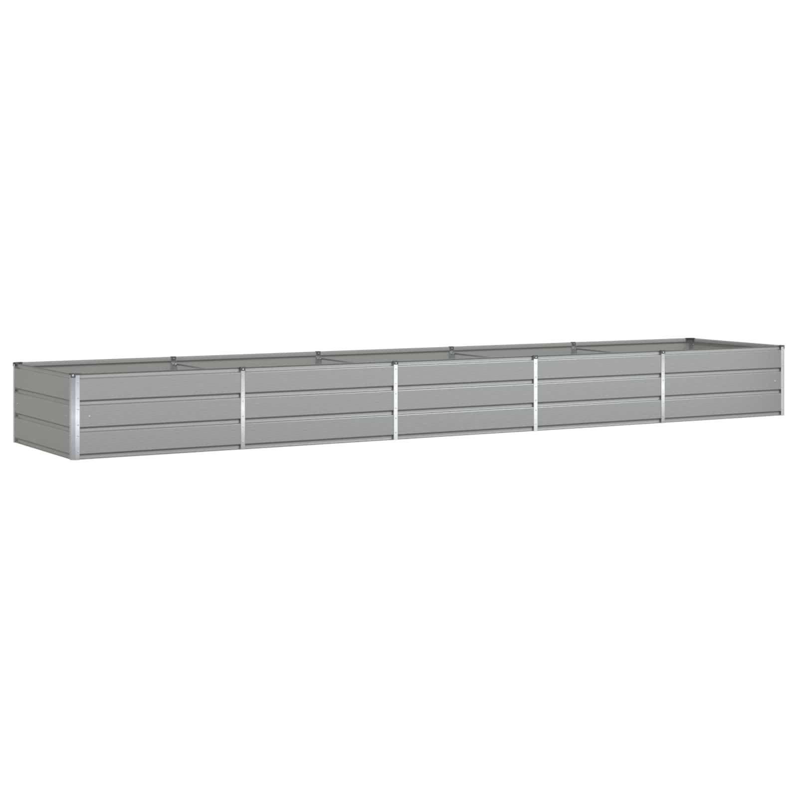 Jardinière Acier galvanisé Gris clair 480 x 100 x 45 cm - PANGIVO - Image 2
