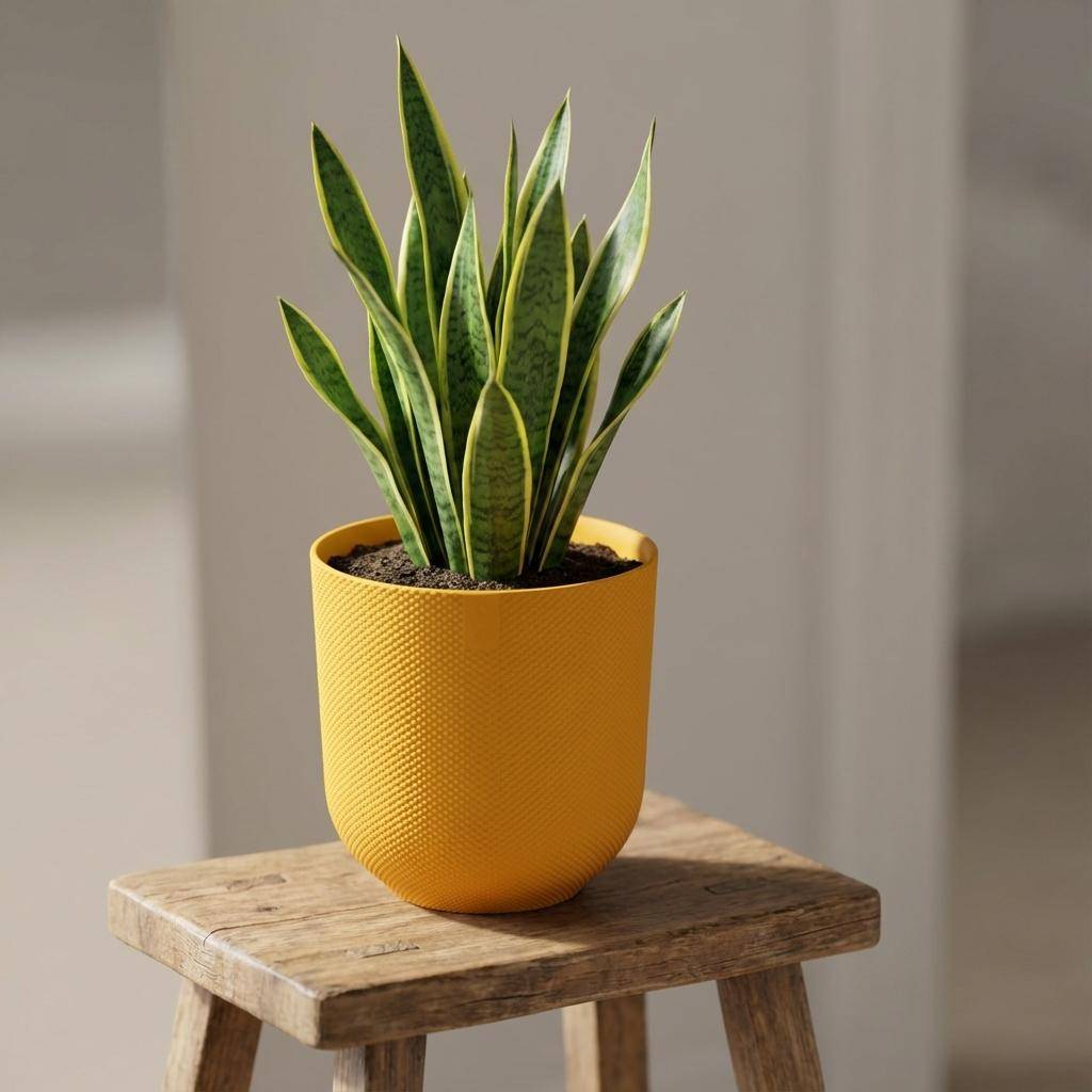 Pot de fleurs elho Jazz rond jaune - D.23cm x H.21cm - Image 6