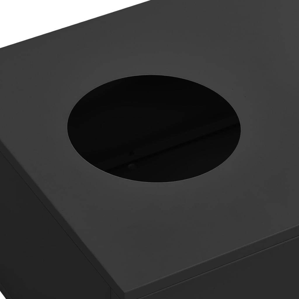 Boîte à fleurs de bureau anthracite 90 x 40 x 23 cm acier - Image 4
