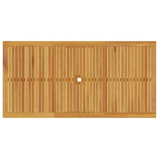 ComfortXL - Table et chaises de jardin pliantes Bois d'acacia massif pour 6 convives sur patio ou balcon Marron – ComfortXL Outdoor Living - Image 8