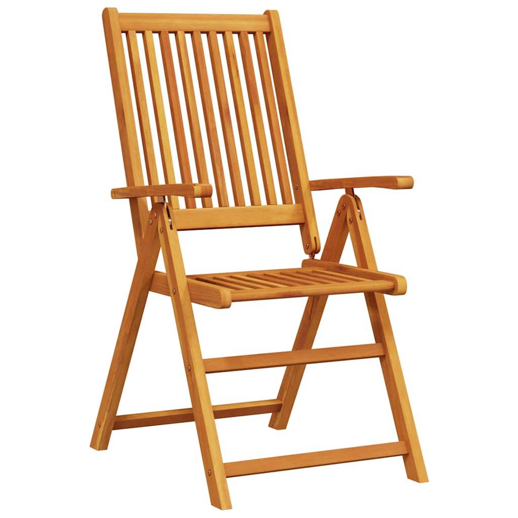 ComfortXL - Table et chaises de jardin pliantes Bois d'acacia massif pour 6 convives sur patio ou balcon Marron – ComfortXL Outdoor Living - Image 6