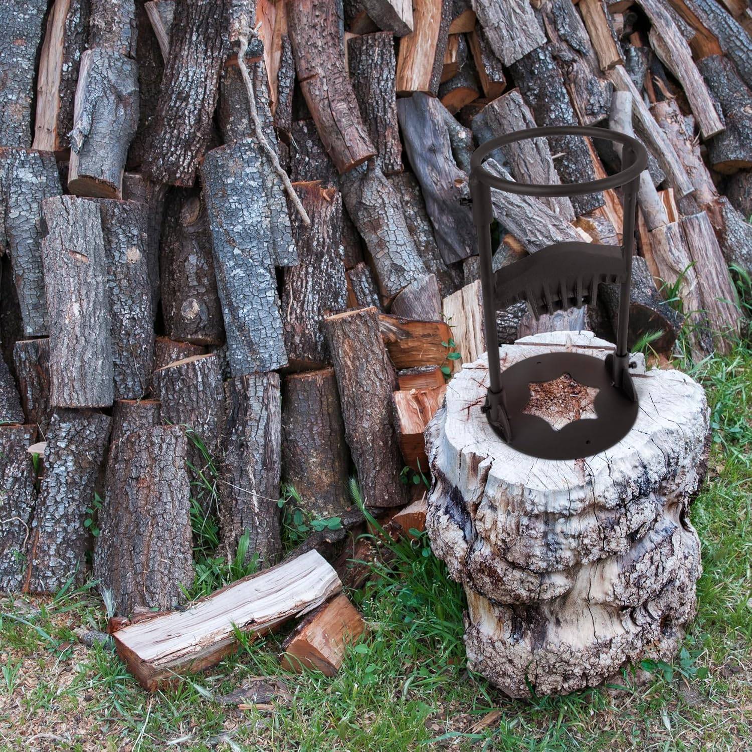 Fendeuse à bois manuelle, fendeuse à bois en forme de coin, machine de découpe de bois facile à démonter-Lytech - Image 2