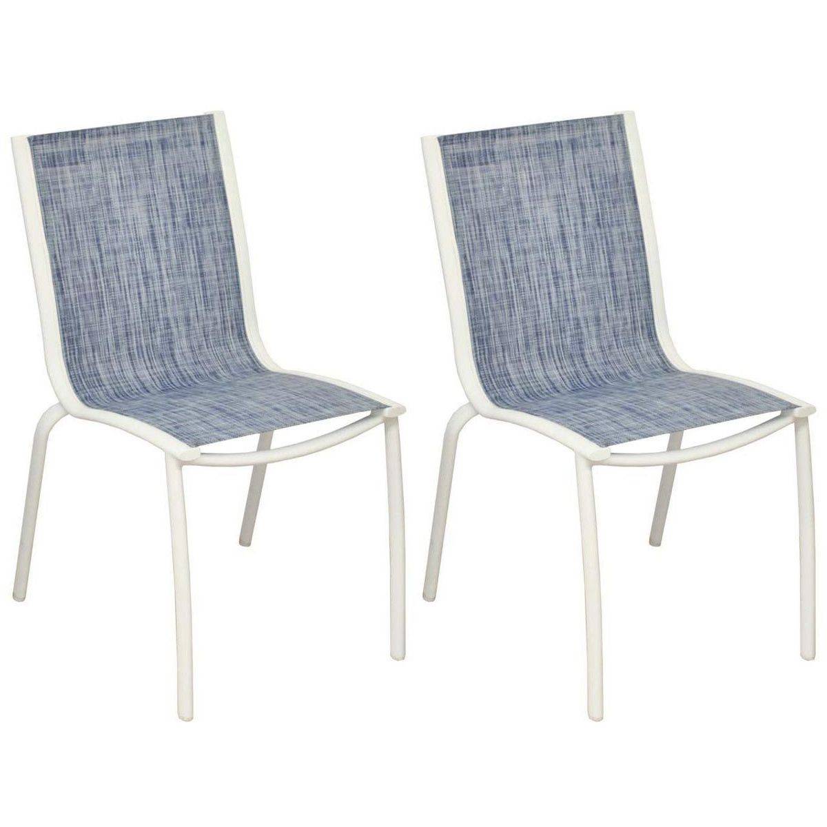 Proloisirs - Chaise aluminium textilène Linea (Lot de 2) - Image 1