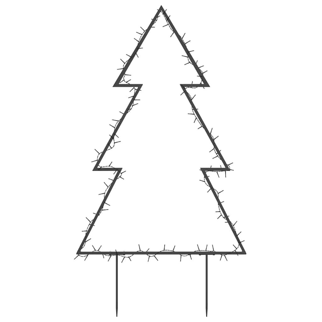 Décoration Sapin Lumineux de Jardin en Fer 115 LED avec Piquets 90 cm – ComfortXL Outdoor Living - Image 5