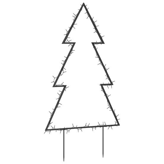 Décoration Sapin Lumineux de Jardin en Fer 115 LED avec Piquets 90 cm – ComfortXL Outdoor Living - Image 4