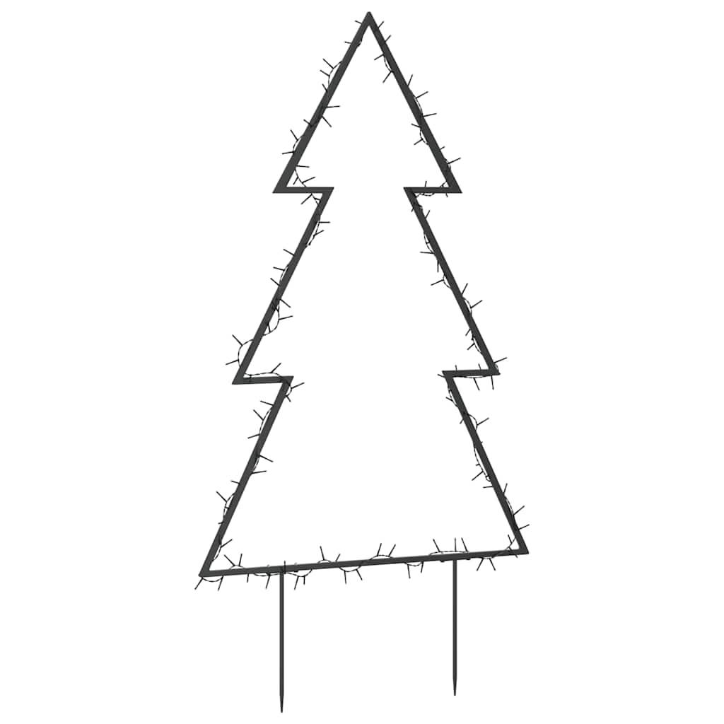 Décoration Sapin Lumineux de Jardin en Fer 115 LED avec Piquets 90 cm – ComfortXL Outdoor Living - Image 4