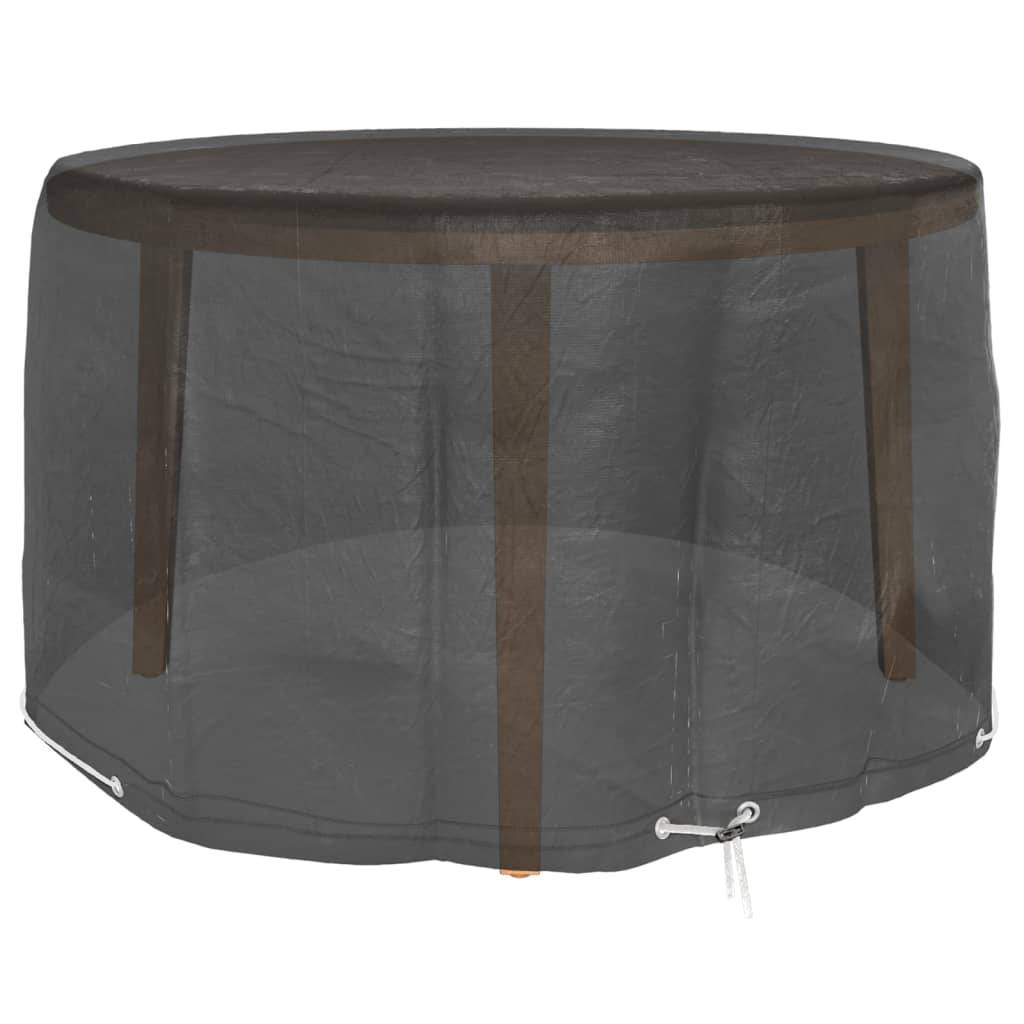 ComfortXL - Housse Ronde pour Table de Jardin PE Imperméable et Anti-UV pour Extérieur Noir Ø125x75 cm – ComfortXL Outdoor Living - Image 2