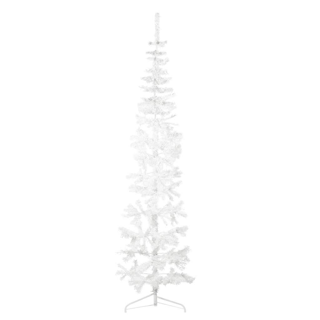 ComfortXL - Demi sapin de Noël mural PVC gain de place pour fête Blanc 210 cm – ComfortXL Outdoor Living - Image 1