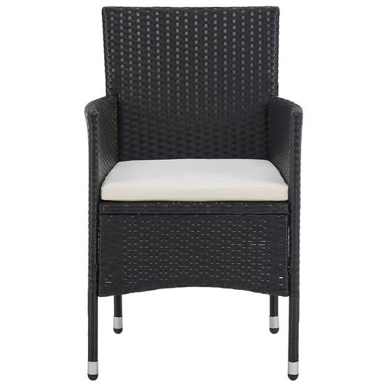Vidaxl - Chaises de jardin lot de 2 Résine tressée Noir vidaXL 46179 - Image 9