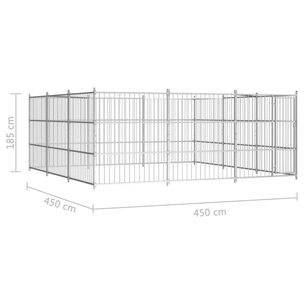 Vidaxl - Chenil d'extérieur pour chiens 450 x 450 x 185 cm vidaXL 144626 - Image 3
