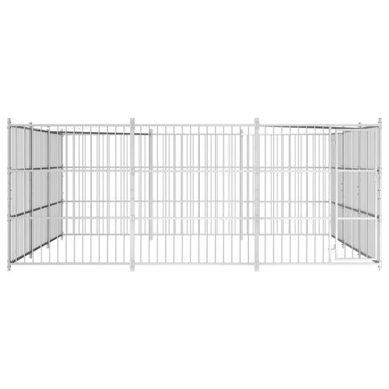 Vidaxl - Chenil d'extérieur pour chiens 450 x 450 x 185 cm vidaXL 144626 - Image 2