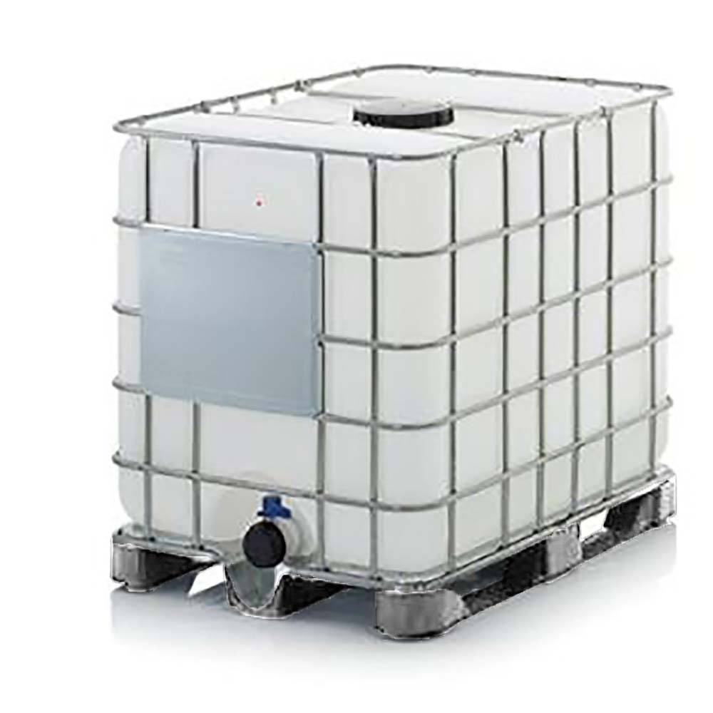 Cuve de stockage 1000l ibc poche rénovée grillage translucide pour liquides hors carburants - Image 1
