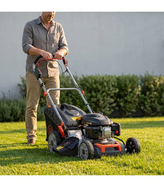 Tondeuse thermique 46 cm 139cc démarrage électrique et mulching inclus - POPSTER TLM046SM L139ES - Image 6