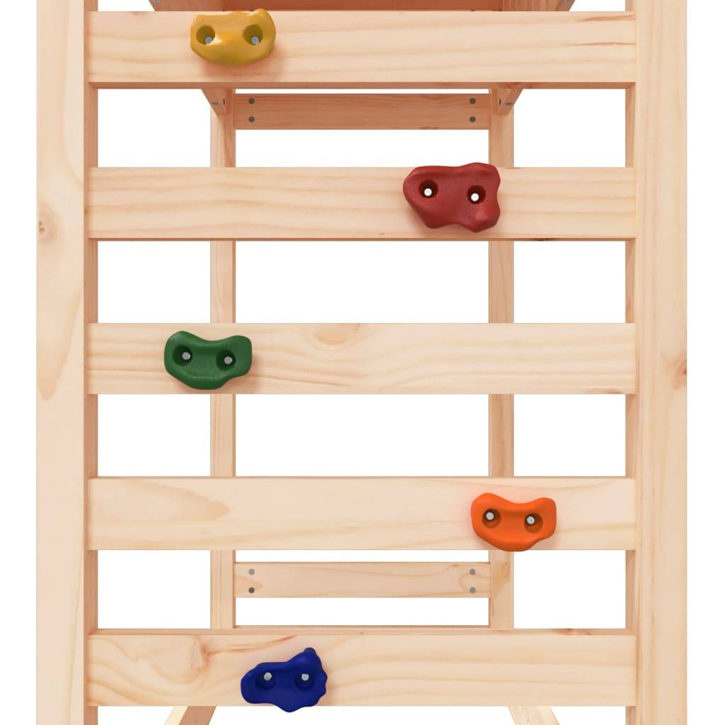 Helloshop26 - Aire de jeux d'extérieur balançoires toboggan portiques robuste jeux jardin 185 x 185 x 186 cm bois de pin massif - Image 8