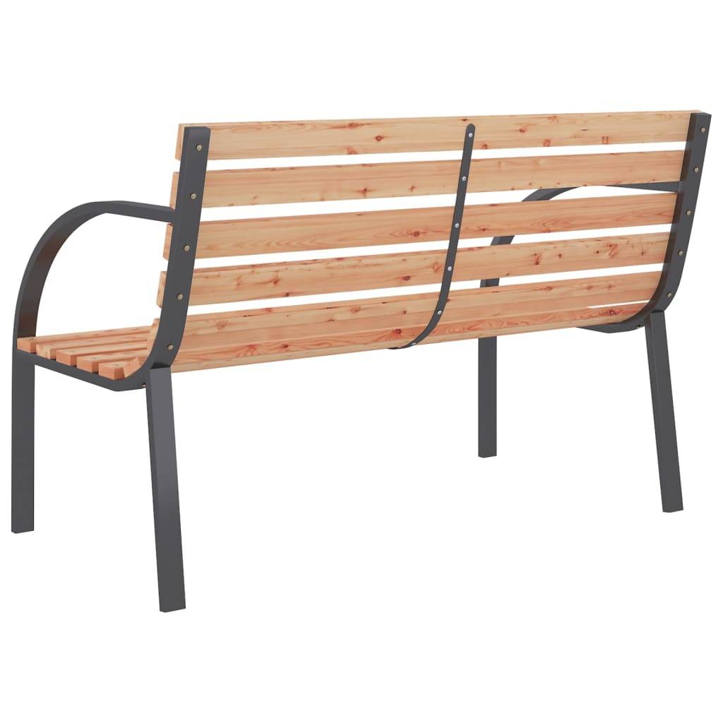 Vidaxl - Banc de jardin 120 cm Bois et fer vidaXL 41014 - Image 6