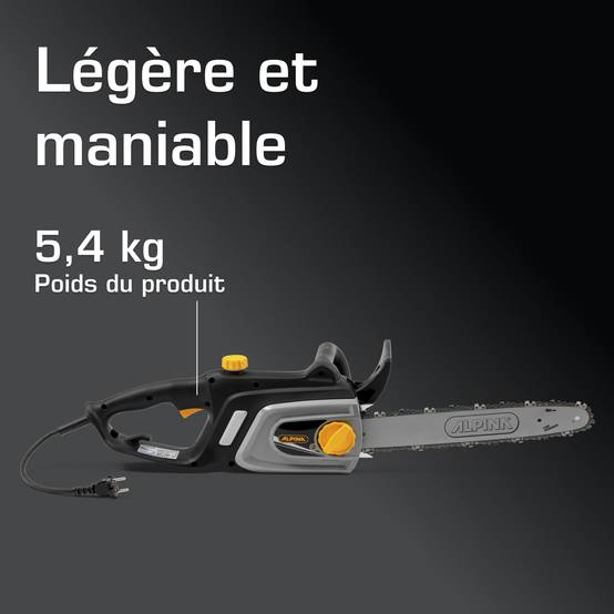 Alpina - Tronçonneuse électrique filaire ACS 181 E, Moteur 1800 W, Guide 35 cm avec huilage automatique et frein de chaîne manuel - Alpina - Image 3