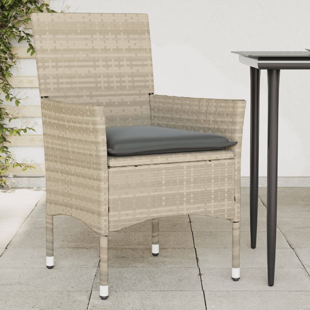 Chaise bois composite 2 places rotin gris  53 x 61 x 83 cm  - Prolenta premium  p382.5 - Image 2