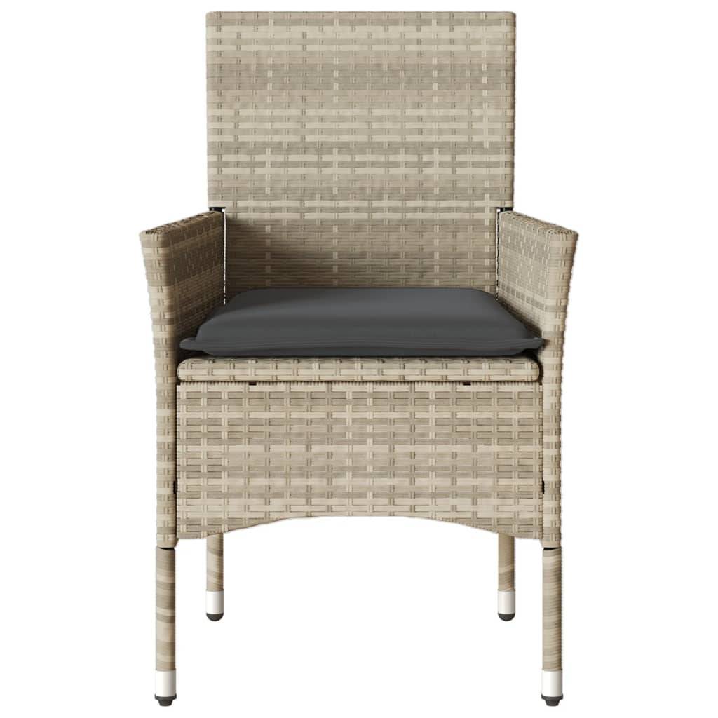 Chaise bois composite 2 places rotin gris 53 x 61 x 83 cm - Prolenta premium p382.5 - Image 5
