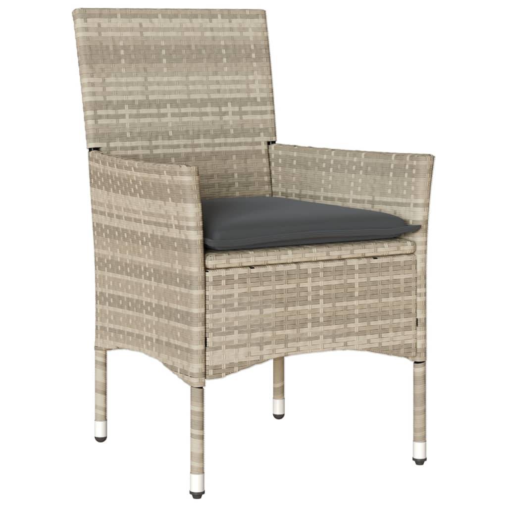 Chaise bois composite 2 places rotin gris 53 x 61 x 83 cm - Prolenta premium p382.5 - Image 4