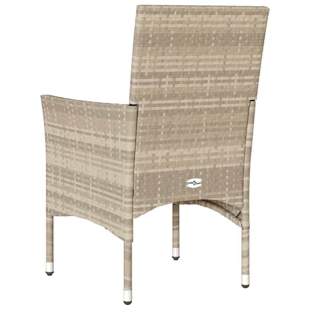 Chaise bois composite 2 places rotin gris 53 x 61 x 83 cm - Prolenta premium p382.5 - Image 7