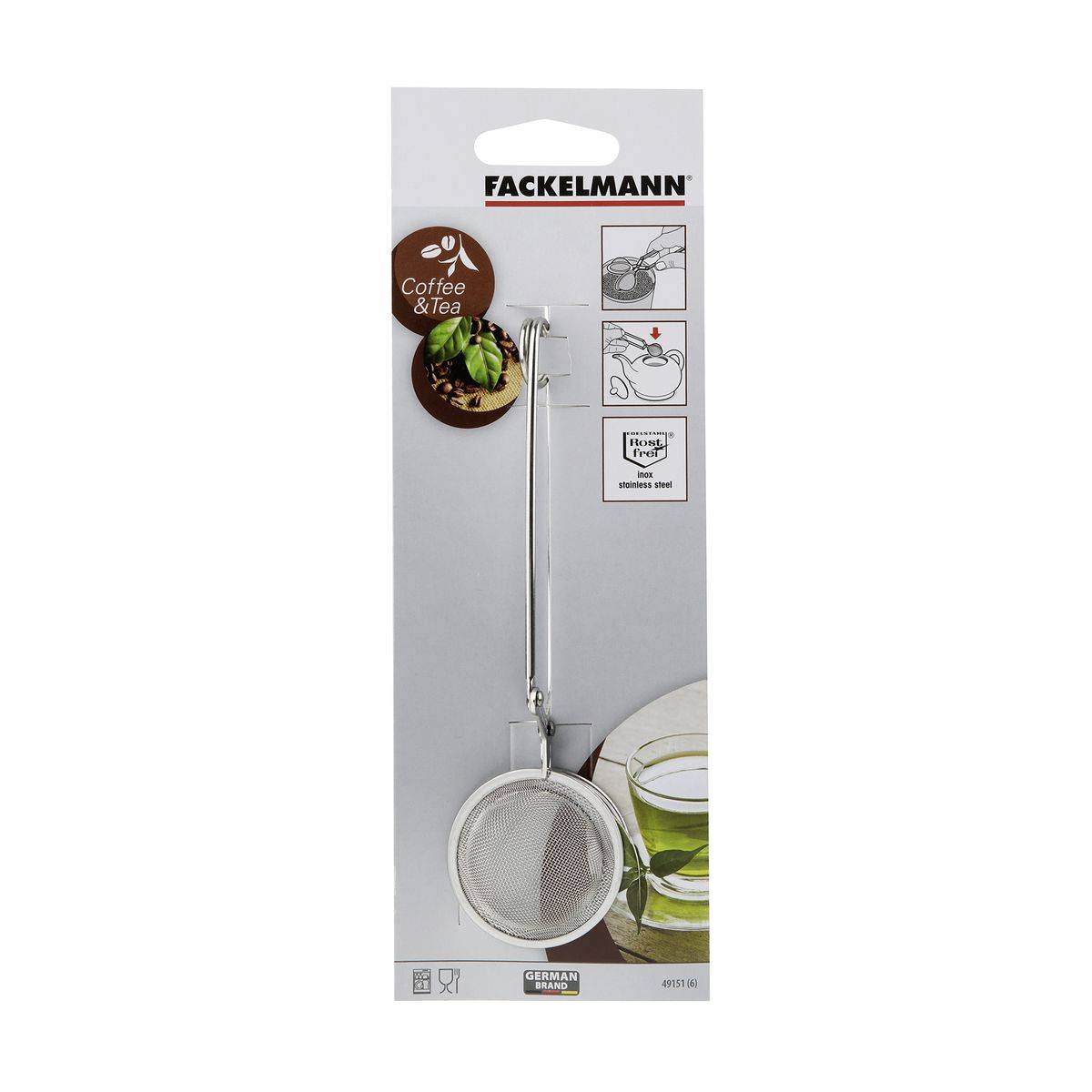 Set de 2 ustensiles de cuisine boule à thé inox Fackelmann Petit déjeuner - Image 2