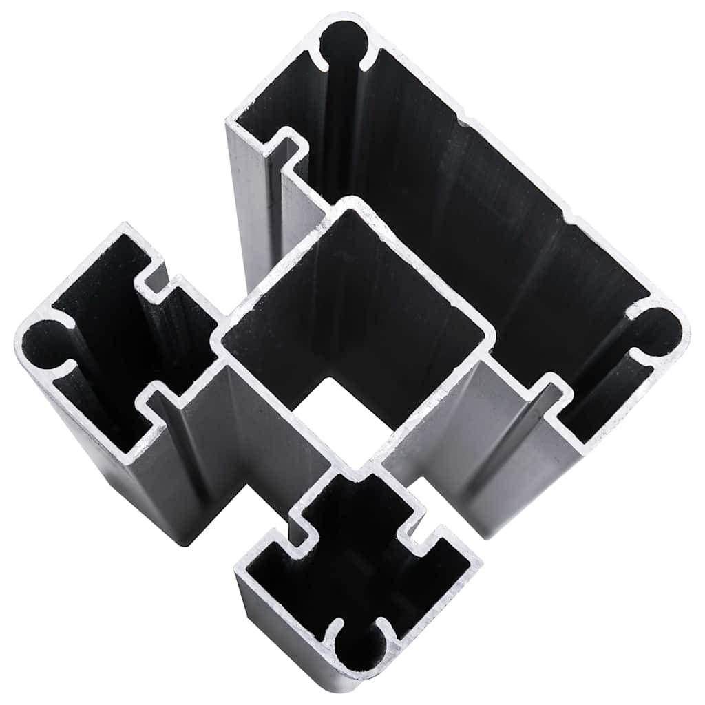 PANGIVO - Panneau de clôture WPC noir 792 x 105-186 cm - PANGIVO - Image 10