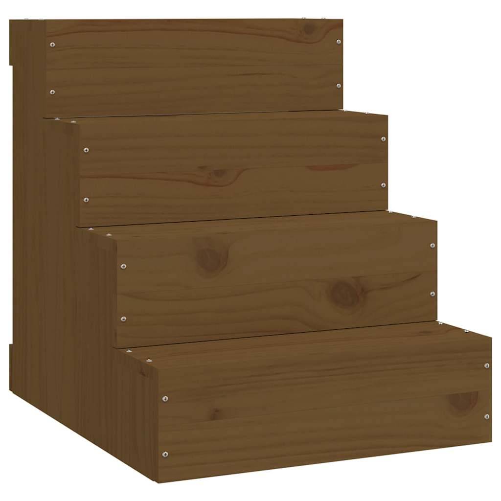 Vidaxl - Escalier animaux de compagnie Marron miel 40x49x47 cm Bois pin vidaXL 822469 - Image 2