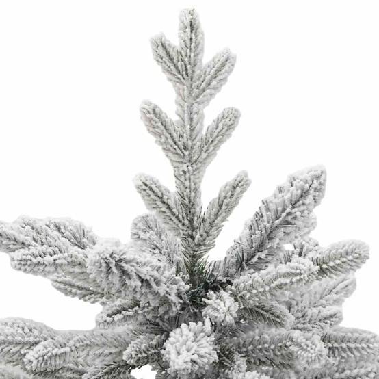 Sapin de Noël | Arbre de Noël Artificiel à Branches Articulées Blanc 150 cm Maison Chic - Image 8