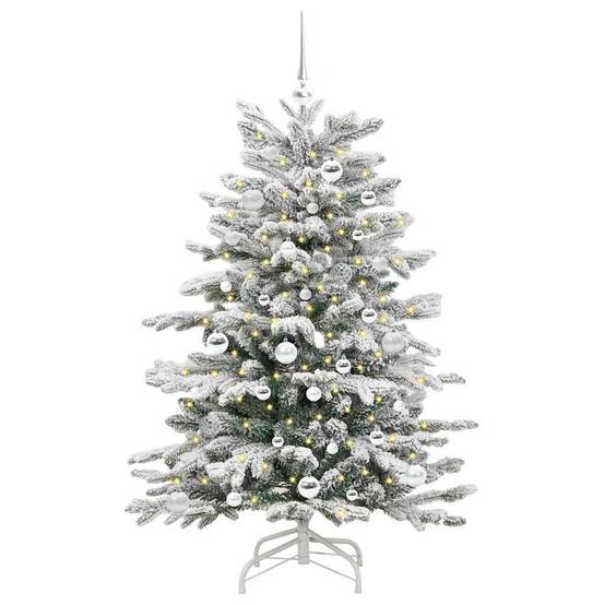 Sapin de Noël | Arbre de Noël Artificiel à Branches Articulées Blanc 150 cm Maison Chic - Image 3