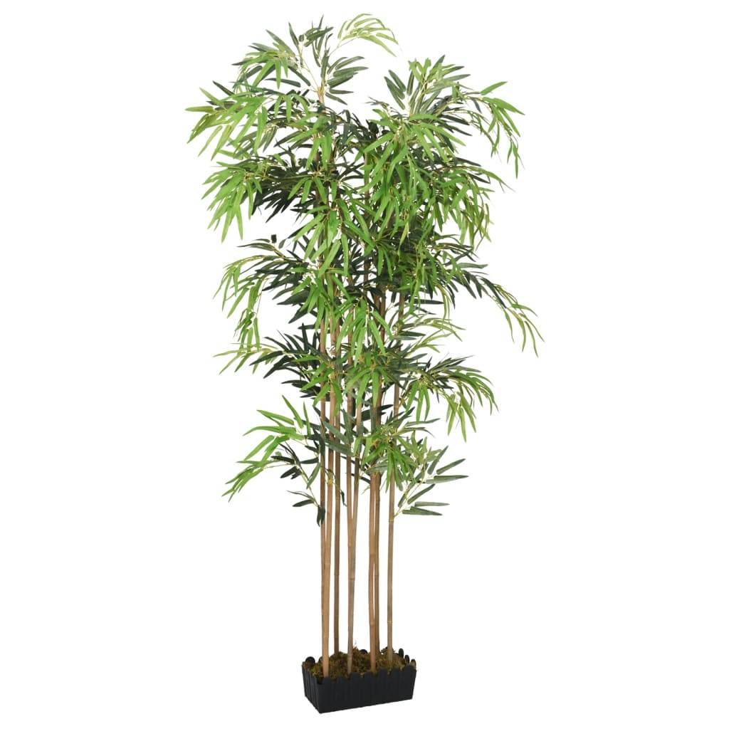 Bambou artificiel bambou et textile vert 150 cm, poids:6.4kg - PANGIVO - Image 1