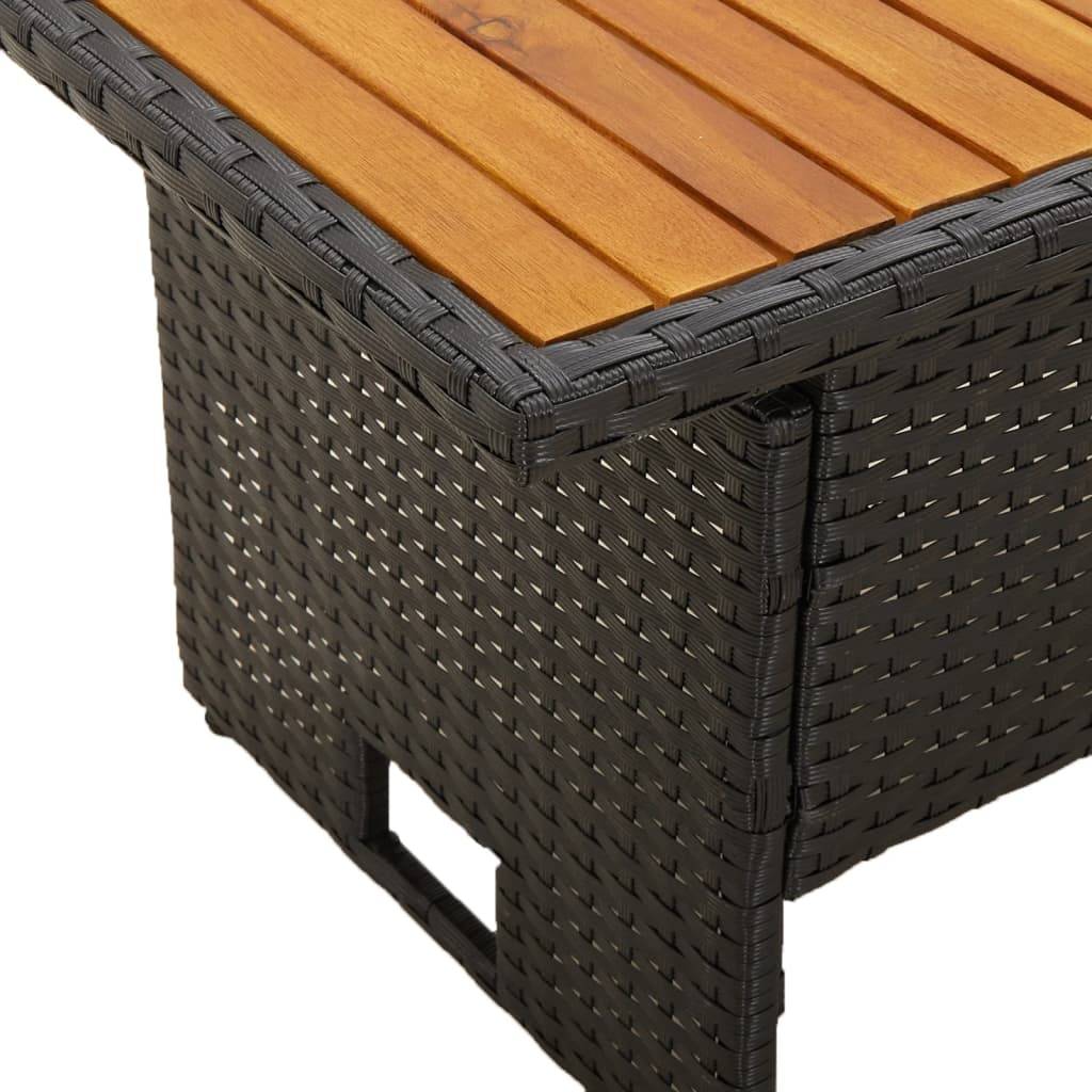 Prolenta Premium - Table bois composite Souad Naturel 100 X 50 X 43/63 cm - P87209N - Image 6
